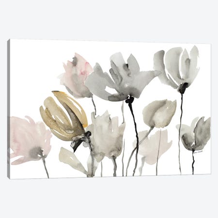 Follow Your Dreams Floral Horizontal Canvas Print #LNL444} by Lanie Loreth Canvas Art