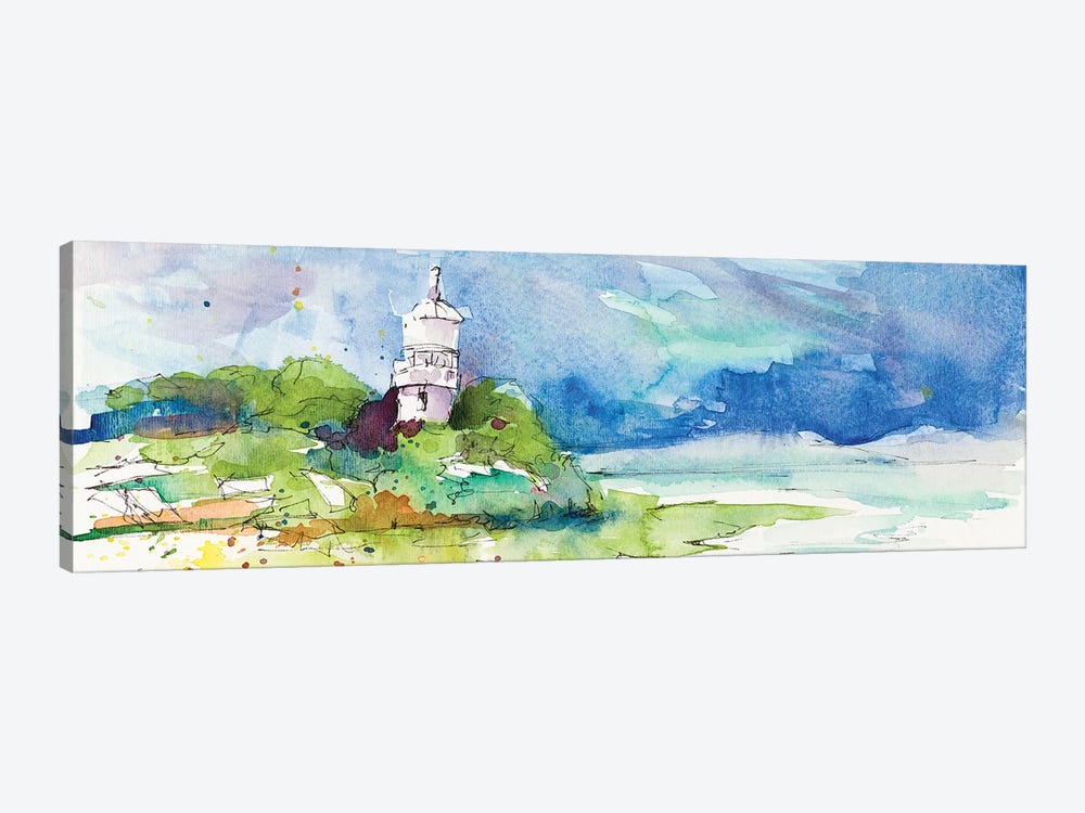 Lighthouse on Coastline by Lanie Loreth 1-piece Canvas Art Print