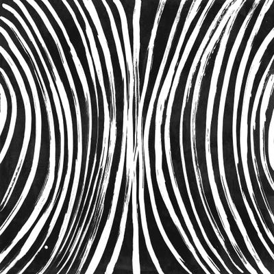 Lines Meet Curves I (Black) by Lanie Loreth canvas print