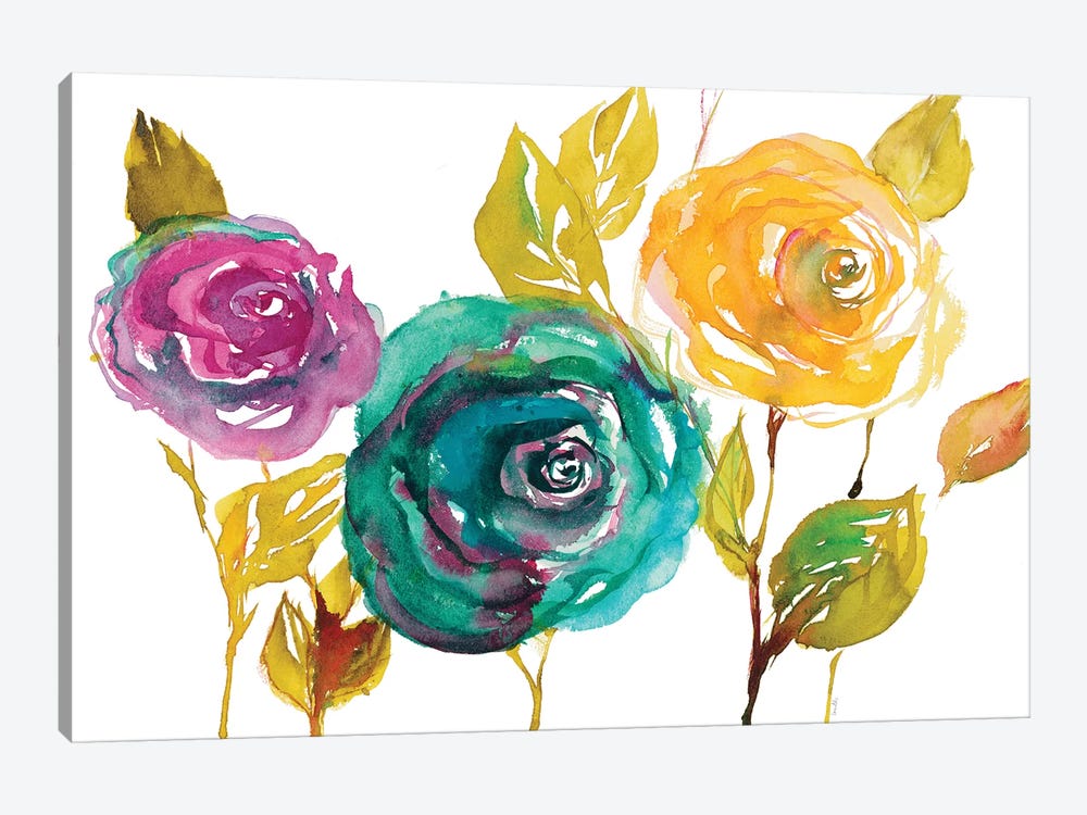 Modern Trio of Blooms II by Lanie Loreth 1-piece Art Print