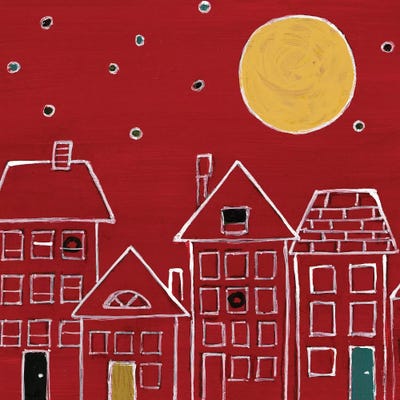 Moonlit City Night by Lanie Loreth canvas print