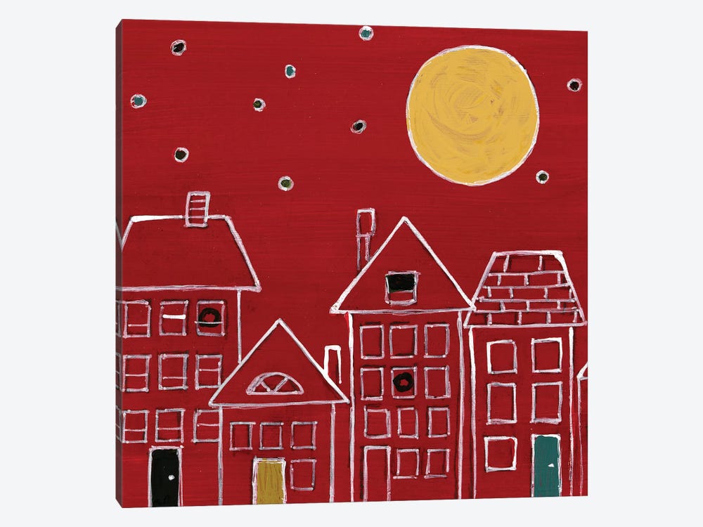 Moonlit City Night by Lanie Loreth 1-piece Canvas Art