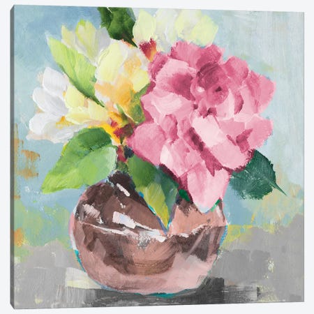 Pink Bloom I Canvas Print #LNL465} by Lanie Loreth Canvas Artwork