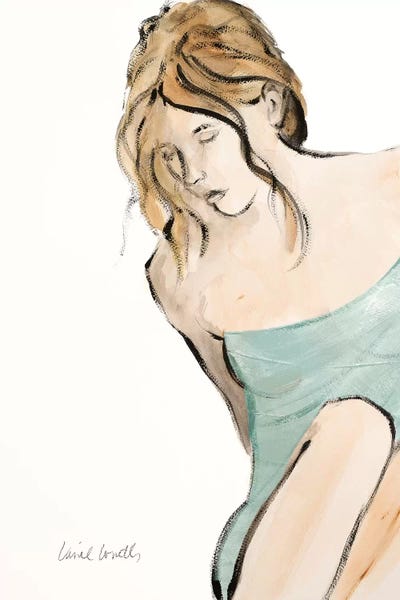 Lanie Loreth: Contemplative Woman II by Lanie Loreth