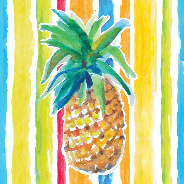 Pineapples: Vibrant Pineapple I by Lanie Loreth