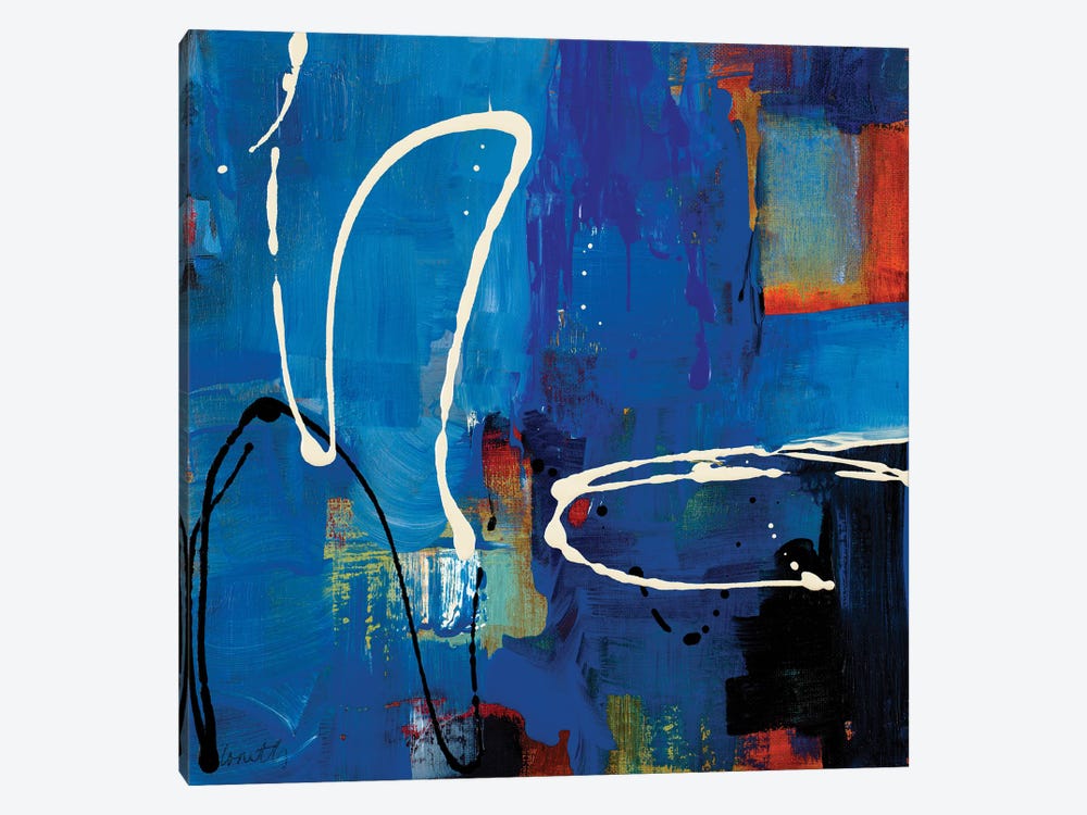 Blue Retro 1-piece Canvas Print