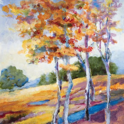 Briskly Autumn by Lanie Loreth framed canvas print