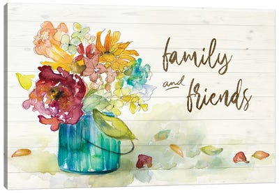 Flower Burst Family and Friends Canvas Art Print - Lanie Loreth