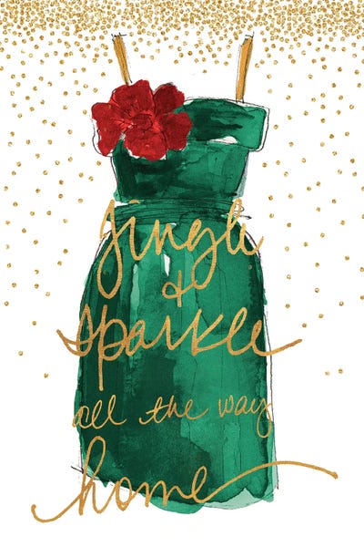 Jingle and Sparkle all the Way Home by Lanie Loreth framed wall art