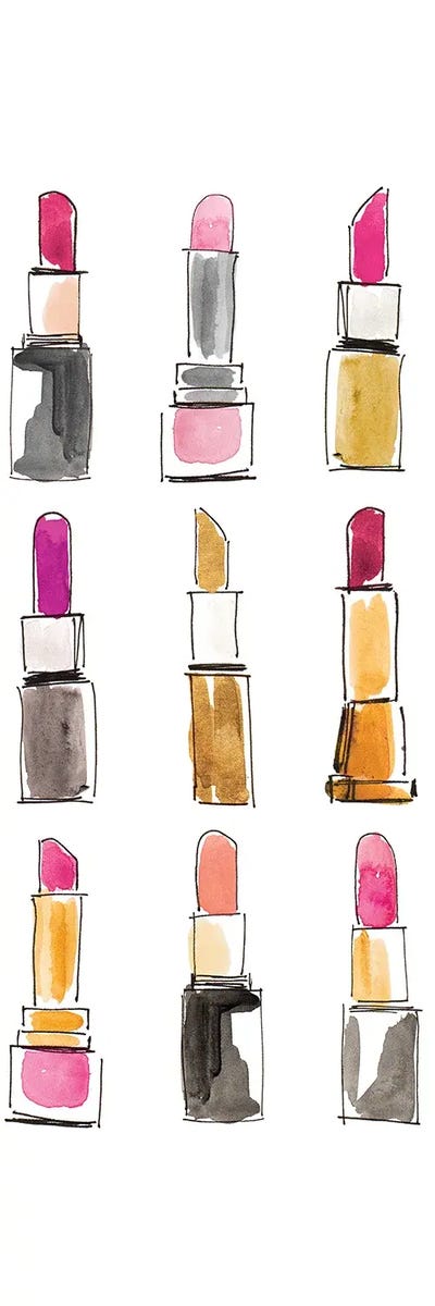 Lipsticks I by Lanie Loreth multi panel art