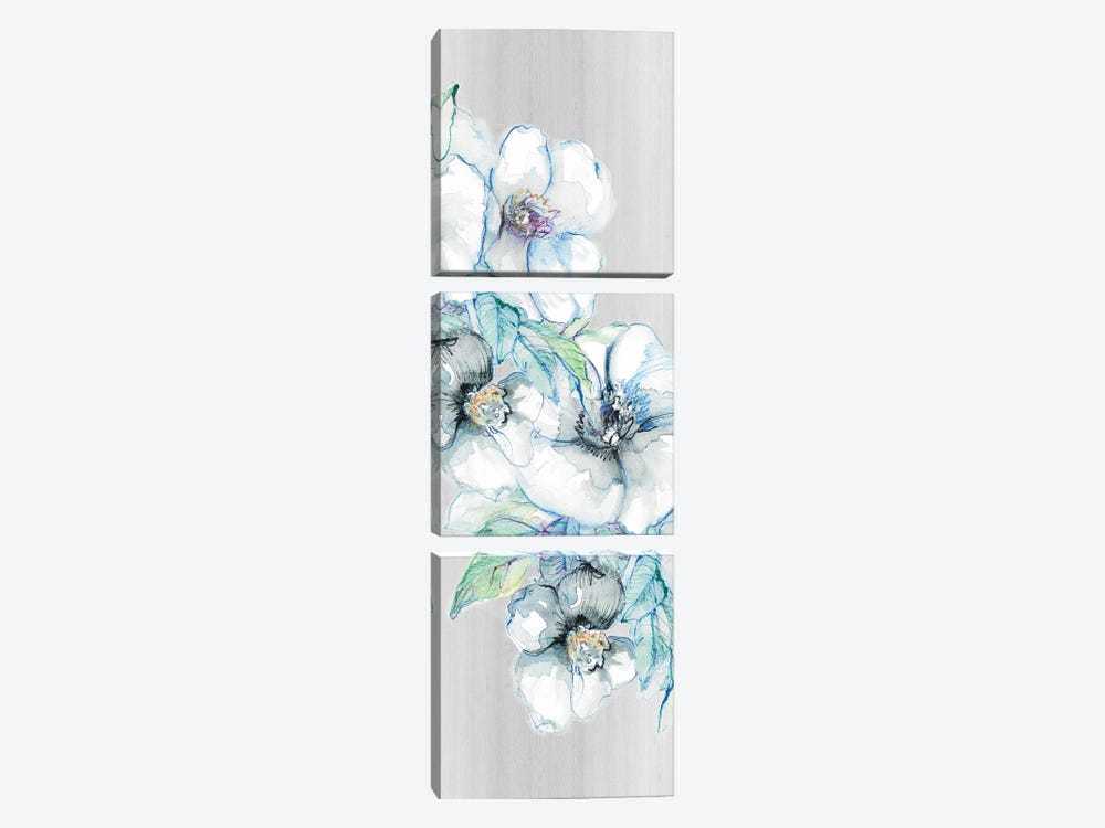 Moonlit Floral Panel I by Lanie Loreth 3-piece Art Print