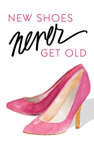 New Shoes Never Get Old by Lanie Loreth canvas print