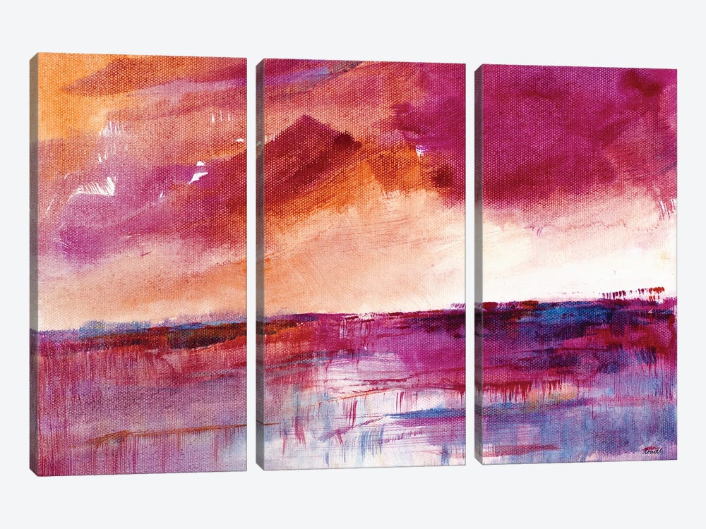 Reflection of a Crimson Sky by Lanie Loreth 3-piece Canvas Art Print