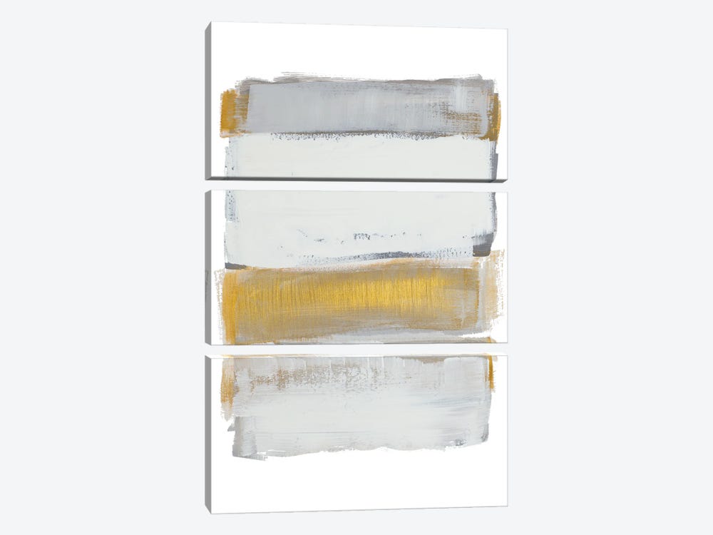 Shades of Golden Gray by Lanie Loreth 3-piece Canvas Print
