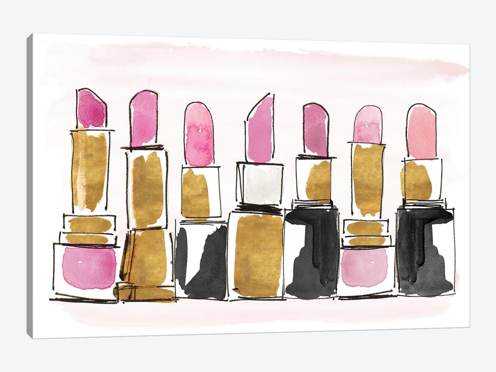 Watercolor Lipsticks by Lanie Loreth 1-piece Art Print