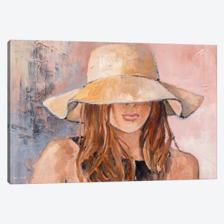 Woman in Hat Canvas Print #LNL534} by Lanie Loreth Canvas Art