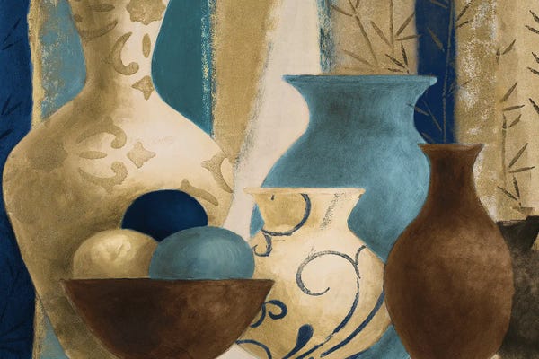 Lanie Loreth: Blue Barcelona Vessels by Lanie Loreth