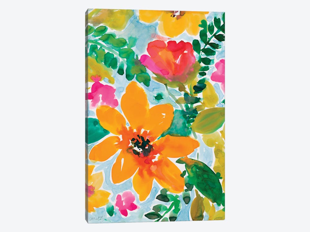 Bright and Cheery Blooms by Lanie Loreth 1-piece Canvas Wall Art