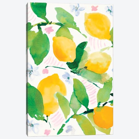 Garden Lemons Canvas Print #LNL547} by Lanie Loreth Canvas Print
