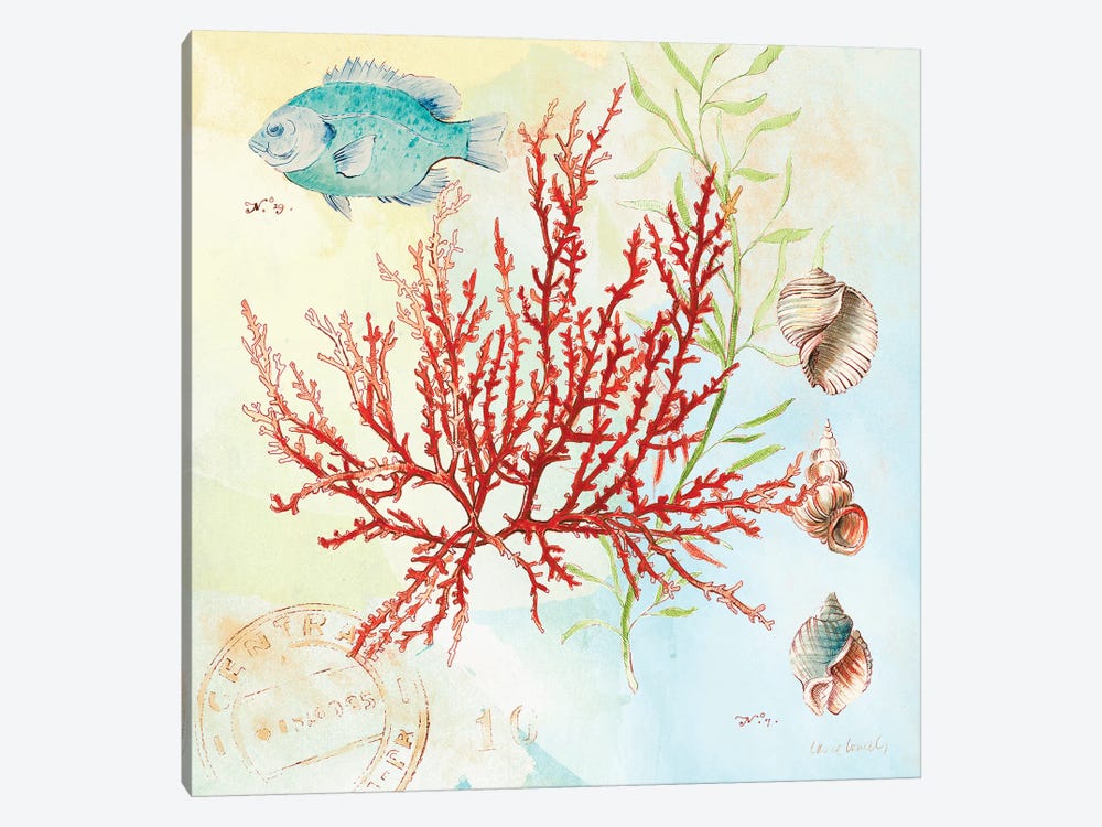 Deep Sea Coral I by Lanie Loreth 1-piece Canvas Artwork