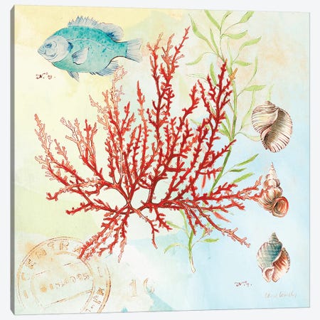 Deep Sea Coral I Canvas Print #LNL54} by Lanie Loreth Canvas Print