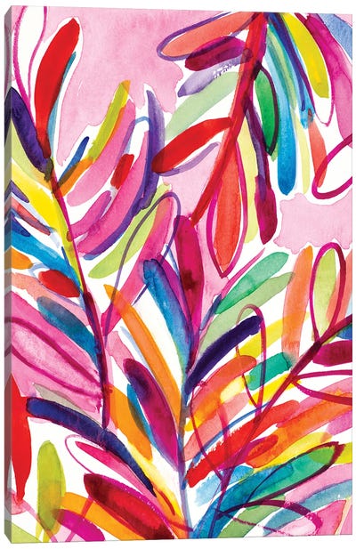 Kaleidoscope Leaves Canvas Art Print - Lanie Loreth