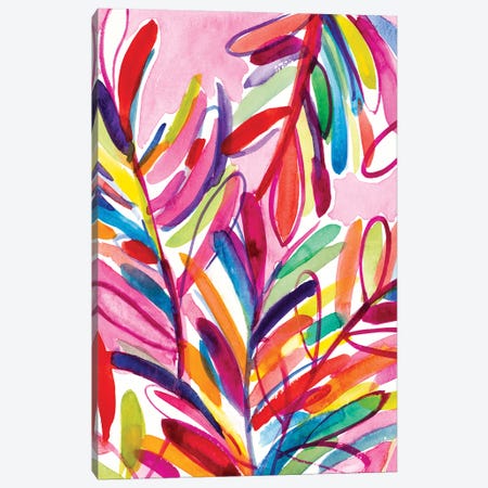 Kaleidoscope Leaves Canvas Print #LNL553} by Lanie Loreth Canvas Print