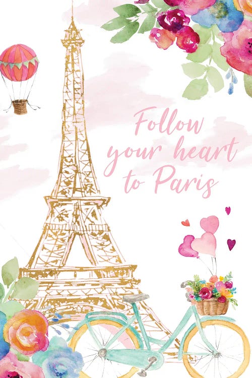 Paris Bike Ride by Lanie Loreth wall art