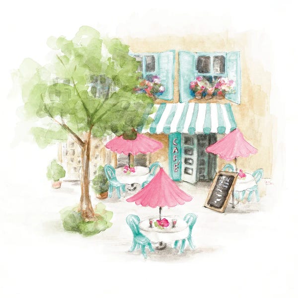 Umbrellas: Paris Cafe by Lanie Loreth