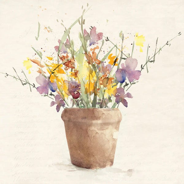 Wildflowers: Potted Wildflowers I by Lanie Loreth