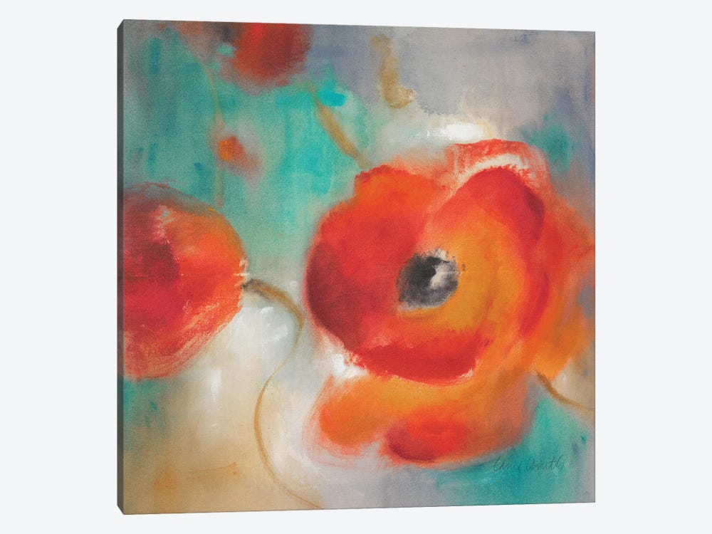 Scarlet Poppies in Bloom II by Lanie Loreth 1-piece Canvas Art