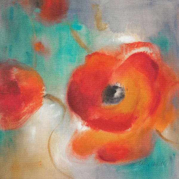 Flowers: Scarlet Poppies in Bloom II by Lanie Loreth