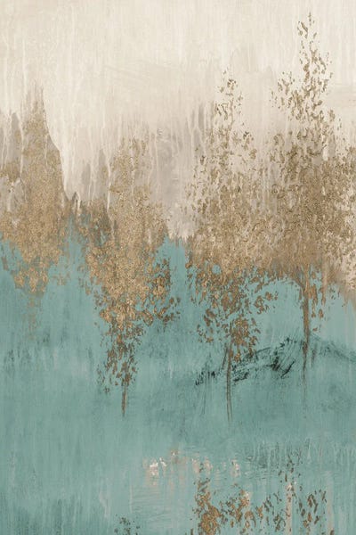 Lanie Loreth: Through the Gold Trees Abstract II by Lanie Loreth