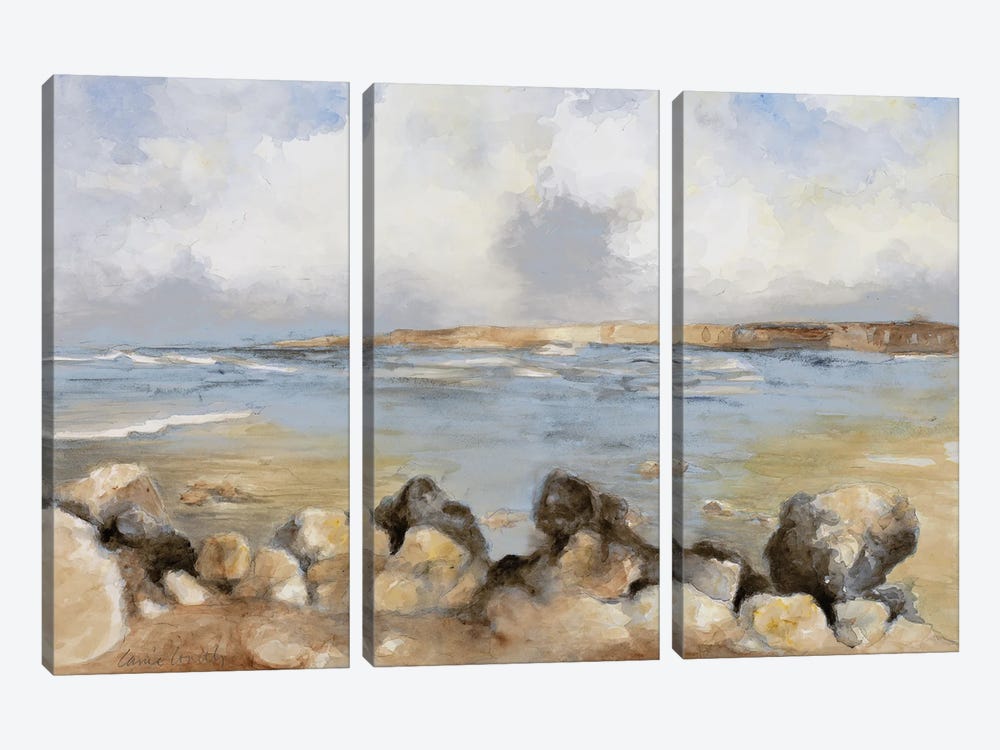 Along The Coast Of Sardinia by Lanie Loreth 3-piece Canvas Print
