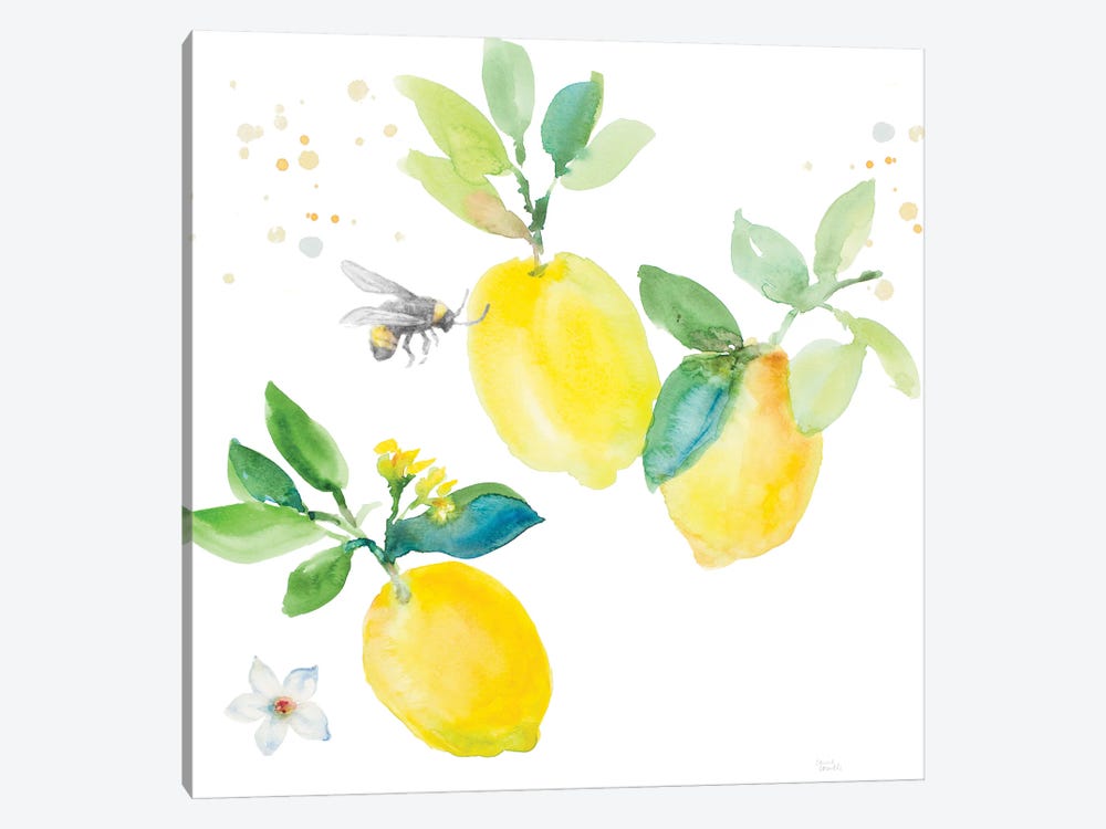 Bee-Friend The Lemon II by Lanie Loreth 1-piece Canvas Art