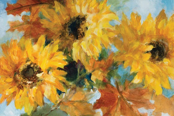 Fine Art Print: Breezy Sunflowers by Lanie Loreth