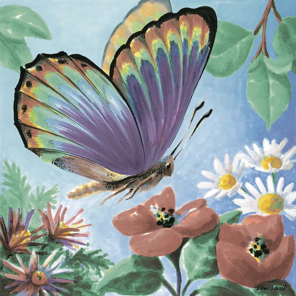 Daisies: Butterfly Flowers I by Lanie Loreth