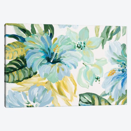 Captivating Tropical Blooms I Canvas Print #LNL607} by Lanie Loreth Canvas Artwork