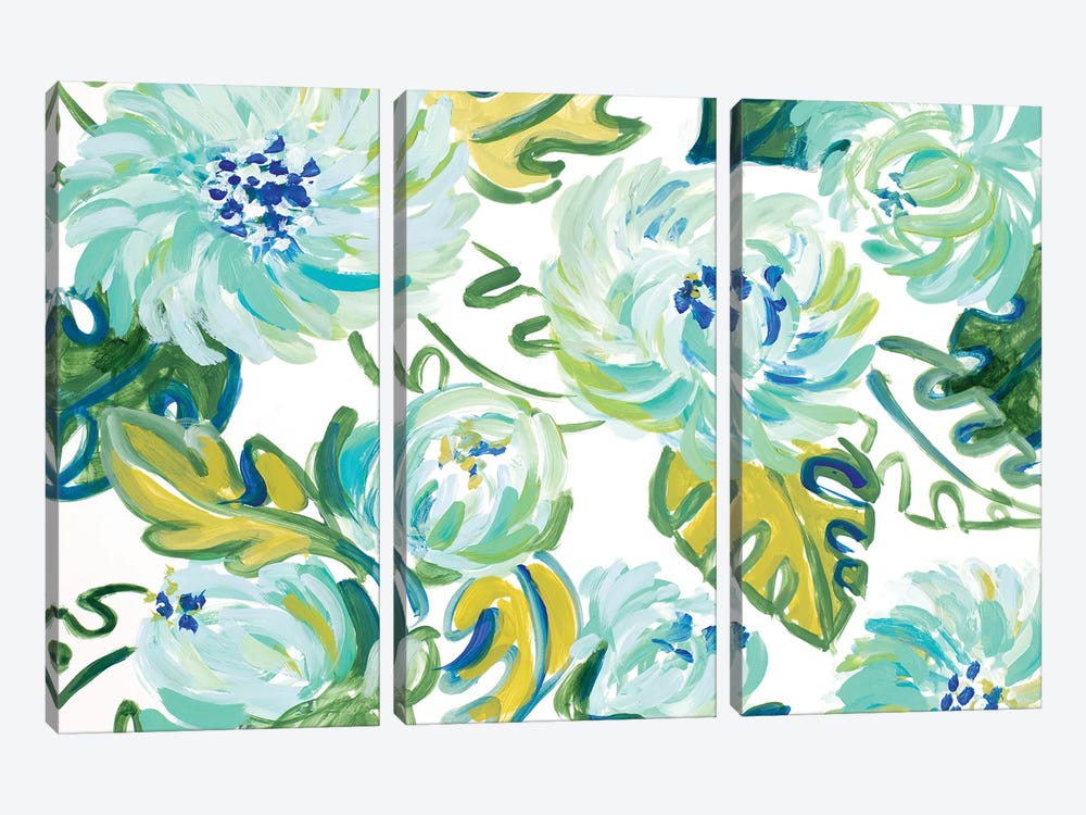 Captivating Tropical Blooms II by Lanie Loreth 3-piece Canvas Artwork