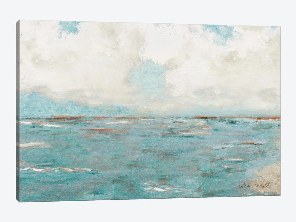 Coastal Teal Ocean by Lanie Loreth 1-piece Canvas Wall Art