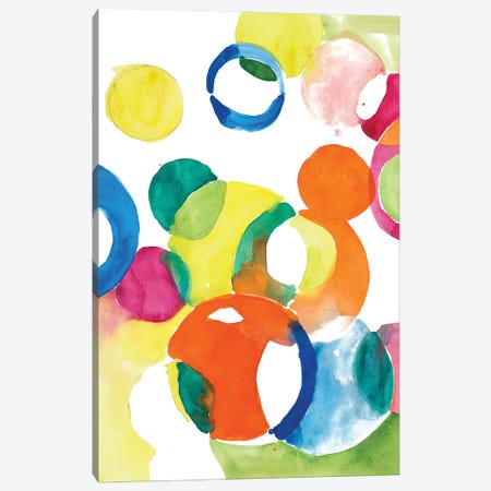 Colorful Circles Canvas Print #LNL612} by Lanie Loreth Canvas Artwork