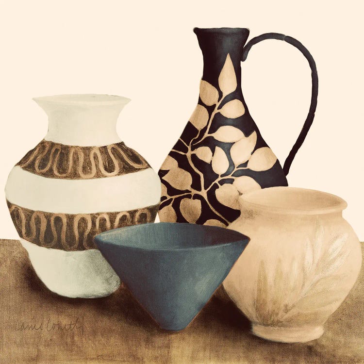 Decorative Beige Vessels I