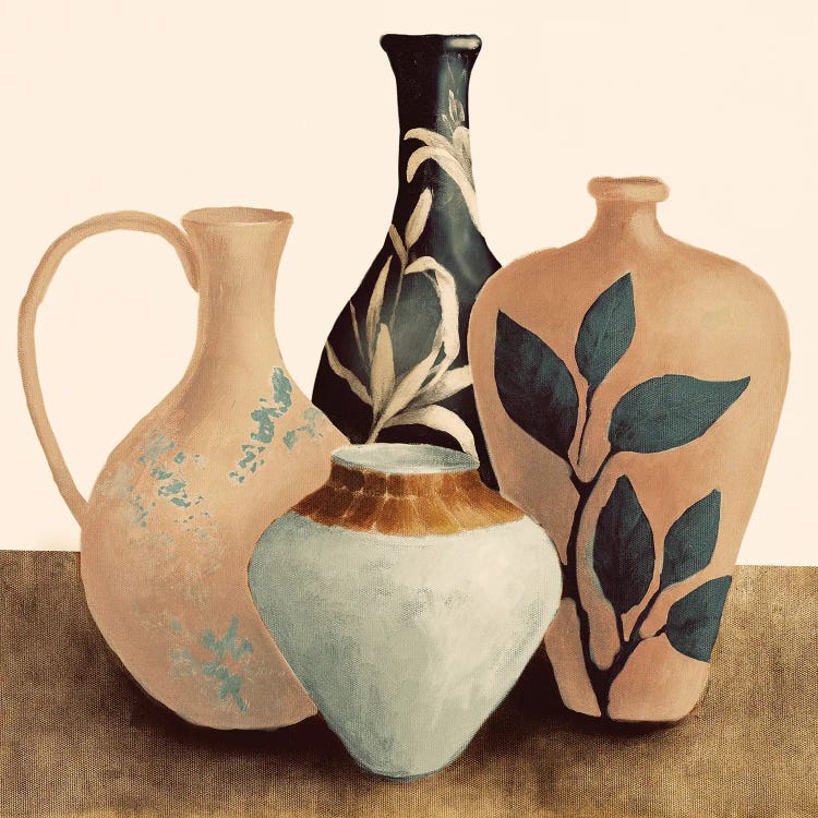 Decorative Beige Vessels II