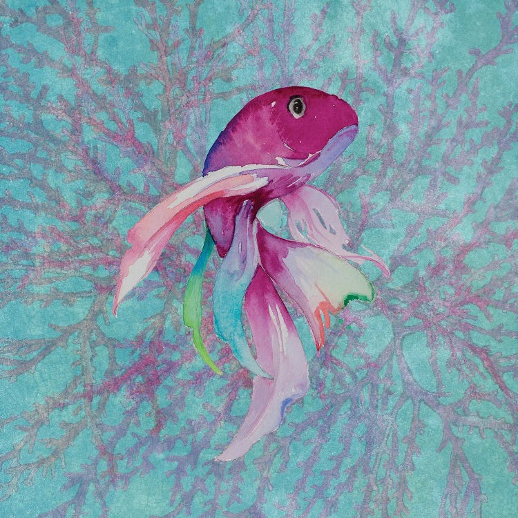 Fish On Coral I by Lanie Loreth wall art