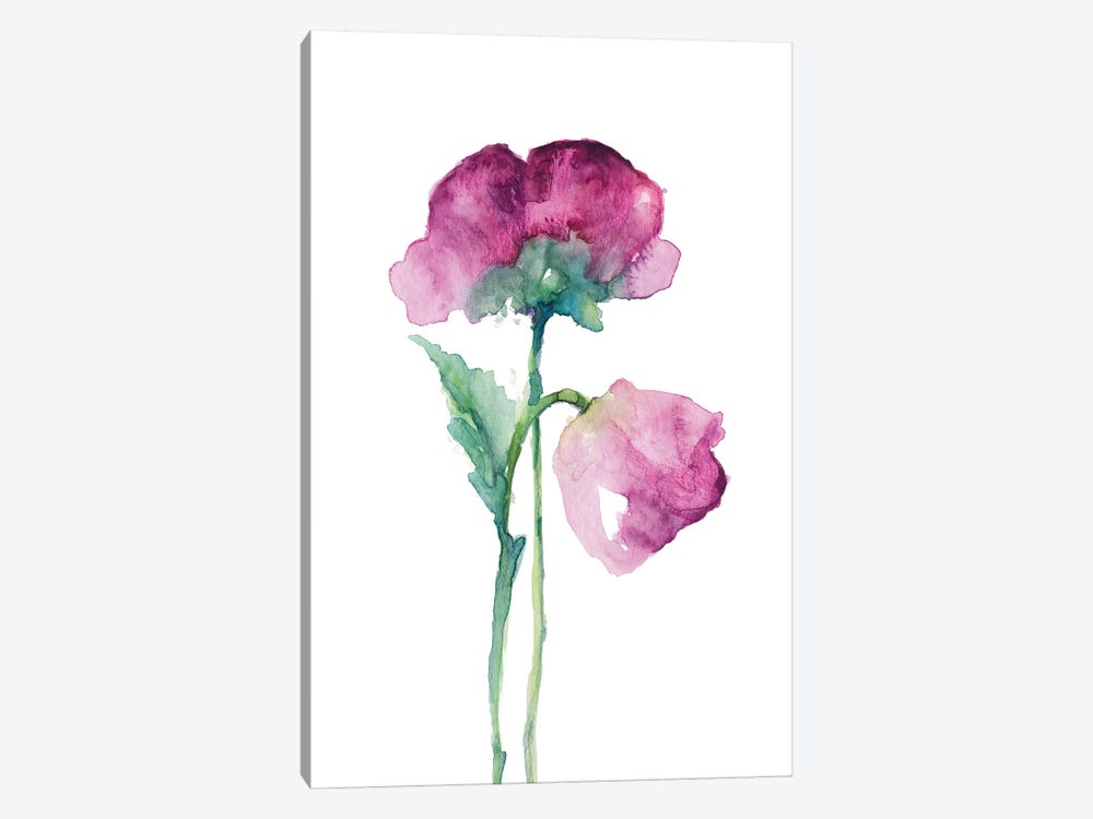 Fuchsia Tulip and Orchid Bud by Lanie Loreth 1-piece Canvas Art Print