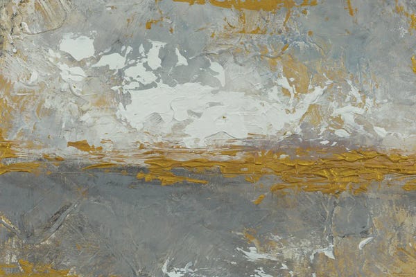Gold Abstract Art: Like The Sea Does Abstract by Lanie Loreth