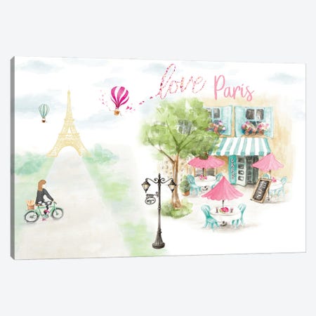 Love Parisian Life Canvas Print #LNL647} by Lanie Loreth Canvas Art
