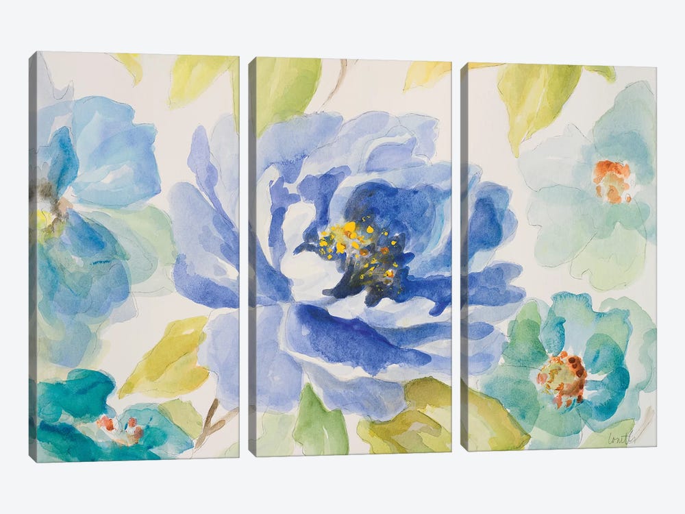 Floral Delicate II by Lanie Loreth 3-piece Canvas Print