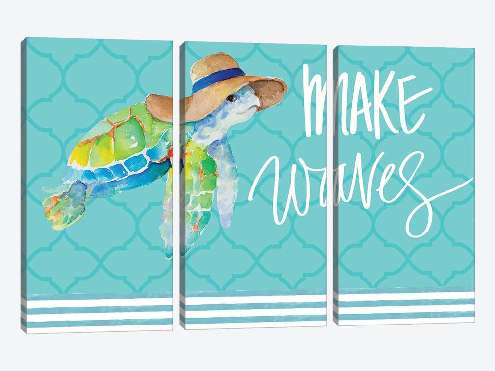 Make Waves by Lanie Loreth 3-piece Canvas Print