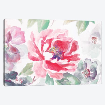 Floral Delicate Spring Canvas Print #LNL65} by Lanie Loreth Canvas Wall Art